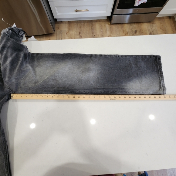 NWT BDG Urban Outfitters Jeans Mens 28/30 Black Stone Wash Skate Fit Whiskering - Picture 13 of 15